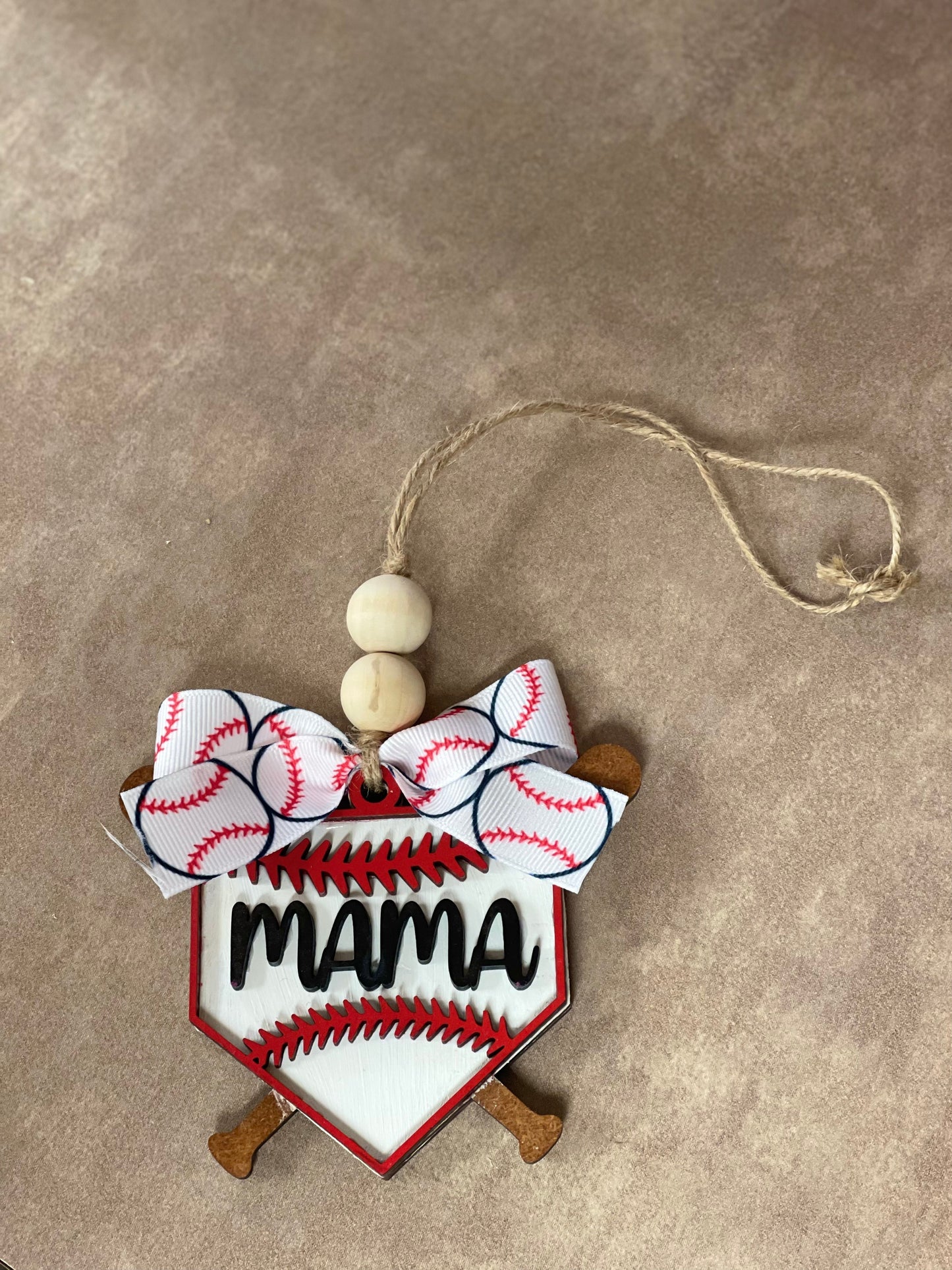 Baseball Car Charm